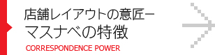 店舗レイアウトの意匠－マスナベの特徴